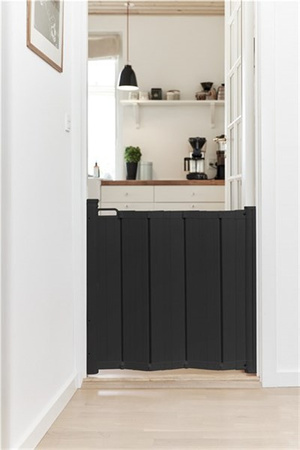 Baby Dan - Bramka ochronna ALMA, składana automatycznie, black