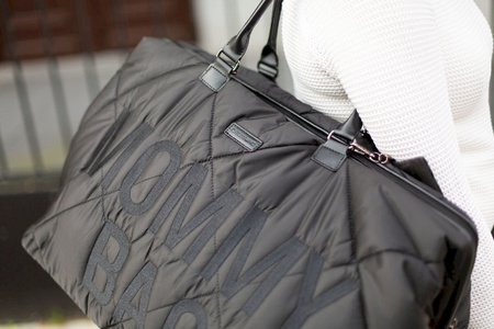 Childhome Torba Mommy Bag Pikowana Czarna