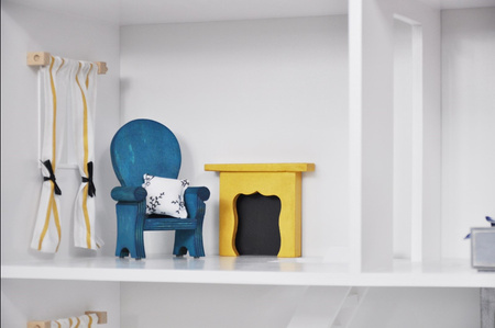 Przepiękny unikatowy domek dla lalek, duży z poddaszem, Elizabeth We made it