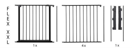 Baby Dan - Osłona kominka FLEX XXL, czarny