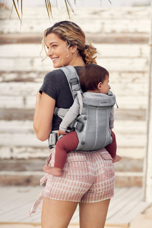 BABYBJORN - nosidełko Harmony 3D Mesh, Srebrny