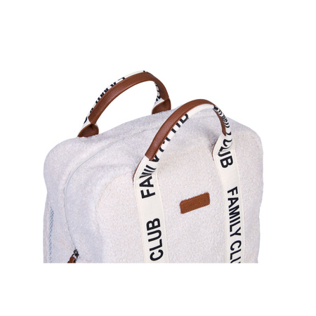 Childhome Plecak Family Club Signature Teddy Off white