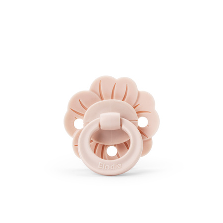 Elodie Details - Smoczek silikonowy Binky Bloom - 0-6 miesięcy , Powder Pink