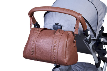 Childhome Torba do wózka Mommy Club Vegan Leather Dark Brown