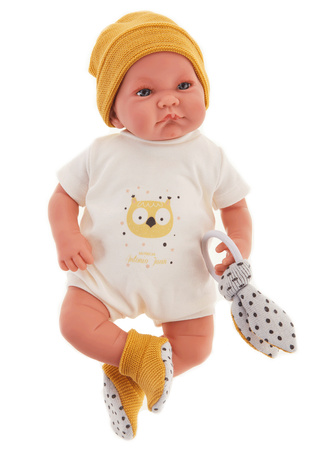 Lalka Nico z musztardowym kocykiem Antonio Juan 33113