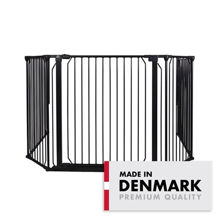 Baby Dan - Bramka ochronna zewnętrzna Carl Wide 2X, czarna