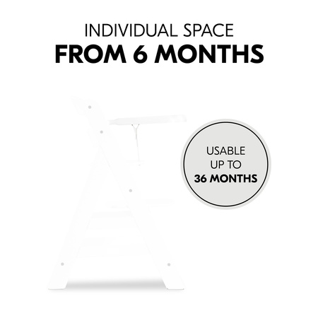 hauck drewniana tacka Alpha White