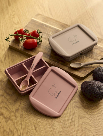 Filibabba Silikonowy pojemnik do mrożenia posiłków 2pack Rose Mix
