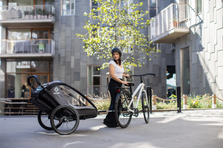 Hamax - Przyczepka rowerowa COCOON, podwójna - Grey/black