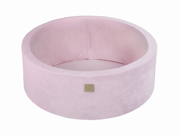 Basen okrągły velvet 30cm pudrowy róż