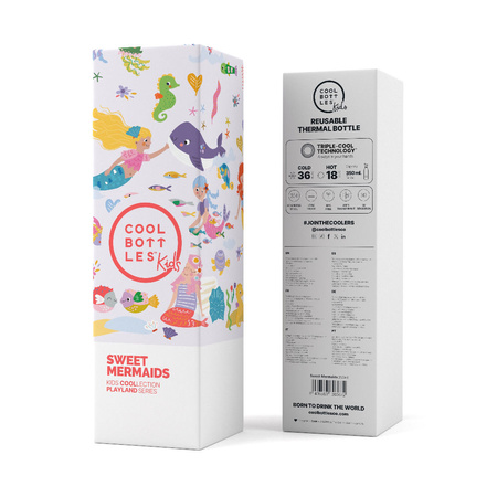 Cool Bottles Butelka termiczna Kids 350 ml Sweet Mermaids