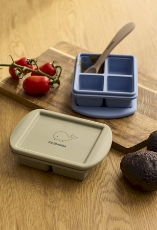 Filibabba Silikonowy pojemnik do mrożenia posiłków 2pack Ocean Mix