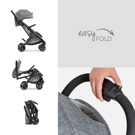 hauck wózek Sunny Melange grey/black