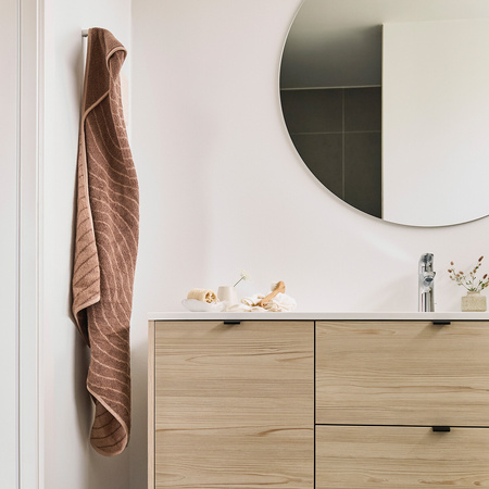 LEANDER - ręcznik z kapturem, Woodland, Clay