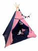Namiot Tipi róż-granat do zabawy dla dziecka