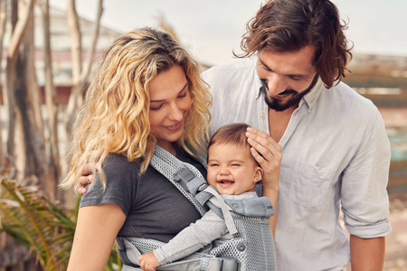 BABYBJORN - nosidełko Harmony 3D Mesh, Srebrny