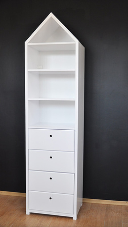 Duży Regał z półkami i szufladami, we made it