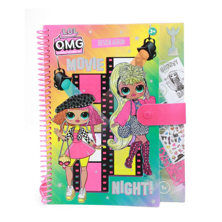 L.O.L. OMG Designer szkicownik + szablony + naklejki