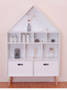 Regał Domek, białe, drewniane meble do pokoju dziecka