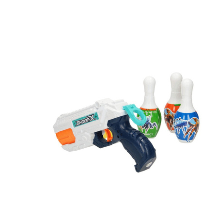 Toi-Toys FOAM STRIKEX Zestaw pistolet na wodę i piłki + 3 pachołki