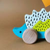 Hedgehog on wheels - Jeż  vintage