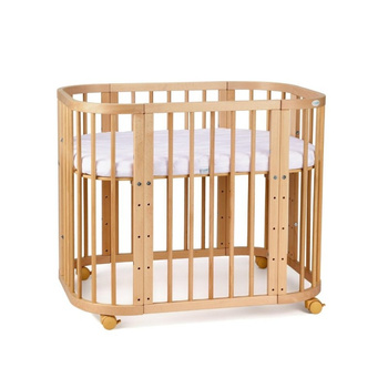 Zestaw białych, bawełnianych prześcieradeł do łóżeczek 5w1