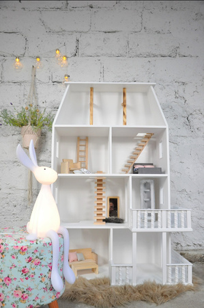 Przepiękny unikatowy domek dla lalek, duży z poddaszem, Elizabeth We made it