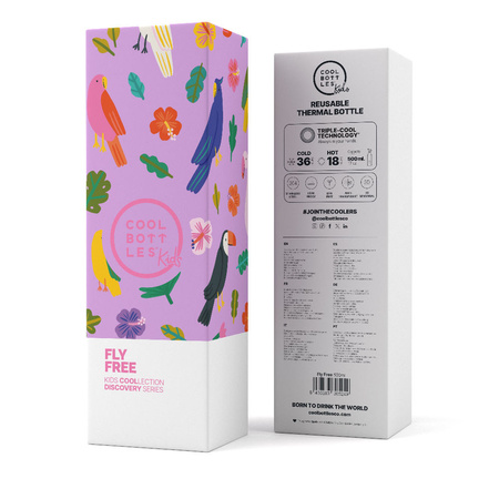 Cool Bottles Butelka termiczna Kids 500 ml Fly Free