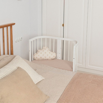 Prześcieradło do dostawki łóżeczko 7w1 Taupe