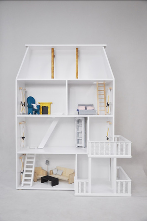 Przepiękny unikatowy domek dla lalek, duży z poddaszem, Elizabeth We made it