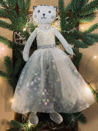 Lalka Baletnica Kotek Maskotka Przytulanka Ballerina 38cm