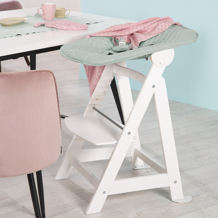 roba krzesełko z leżaczkiem 2w1 Born Up białe/mroźna zieleń