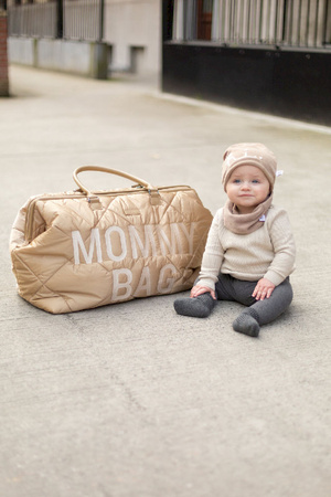 Childhome Torba Mommy Bag Pikowana Beżowa
