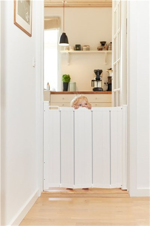 Baby Dan - Bramka ochronna ALMA, składana automatycznie, white