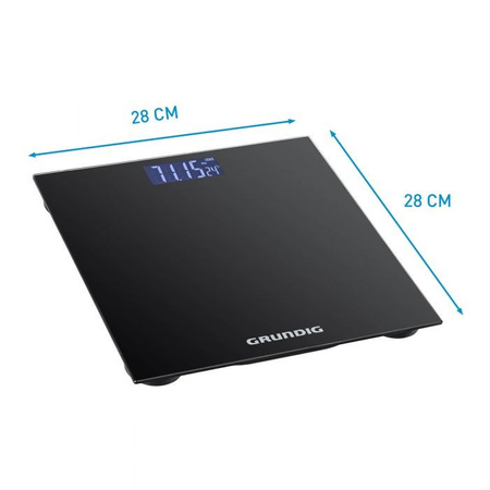 Grundig waga łazienkowa czarna