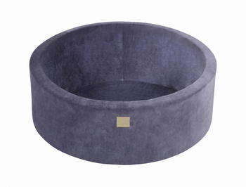 Basen okrągły velvet 30cm szaroniebieski