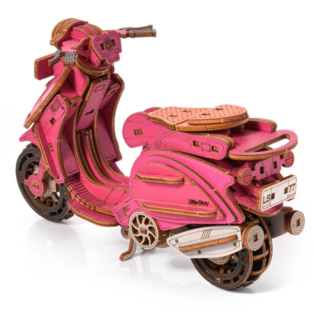 Little Story Drewniane Puzzle Model 3D - Skuter Sting