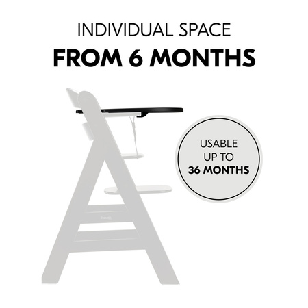 hauck tacka Alpha Click Tray Black