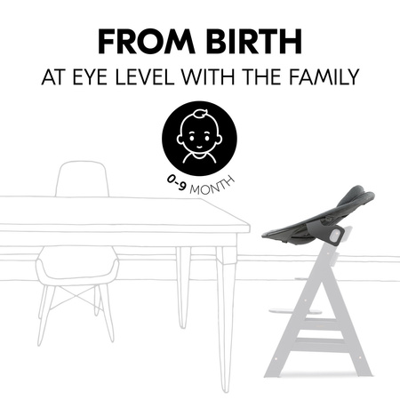 hauck leżaczek Alpha Premium Dark Grey