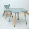 Drewniane krzesełko i stolik dla dziecka, zestaw