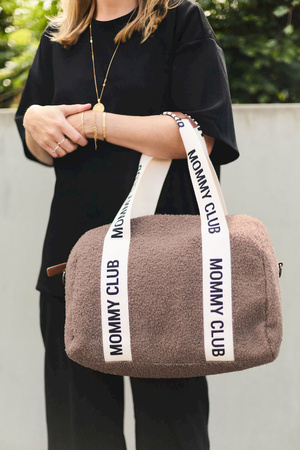 Childhome Torba do wózka Mommy Club Signature Teddy Soft brown