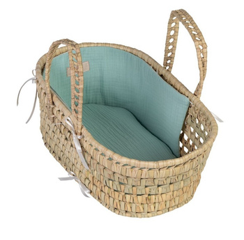 Niebieski kosz Mojżesza z pościelą Asi 3999744