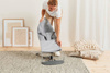 BABYBJORN - leżaczek BLISS 3D Jersey - Jasny Szary + Zabawka BALANCE - Soft Friends