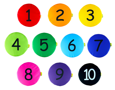 Poduszki EKOSKÓRA zestaw Liczby 1-10 AKSON