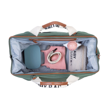 Childhome Torba Mommy Bag Signature Zielona