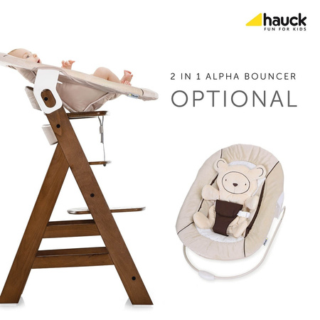 hauck krzesełko Alpha+ walnut