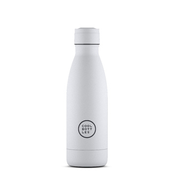 Cool Bottles Butelka termiczna 350 ml Mono White