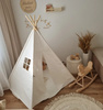 Namiot Tipi biały do zabawy dla dziecka z matą