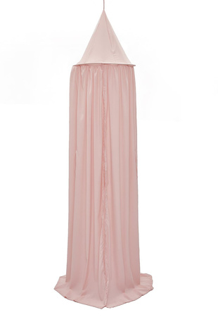 Baldachim nad łóżeczko dziecięce w kolorze różowym