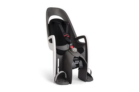 Hamax - Fotelik rowerowy Caress montowany na bagażniku - White/black